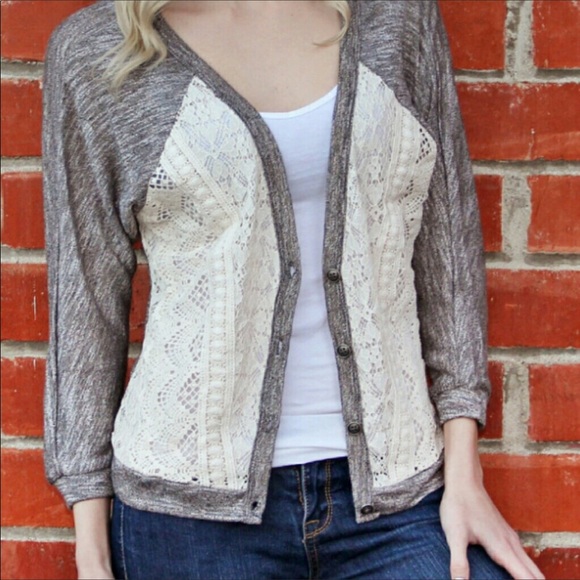 RELISTED Cream and mocha comfort cardigan - Picture 3 of 4